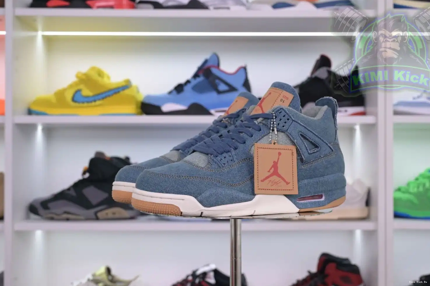 Jordan Air Kimikick Jordan 4 levis denim retro 0725